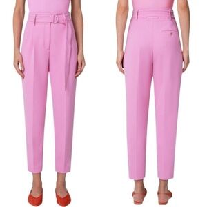 AKRIS Punto Fred Crepe Pink Pants